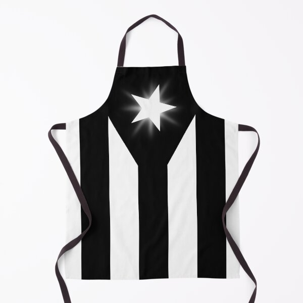 Item preview, Puerto Rican Flag black and white bright star designed and sold by SoLunAgua ..