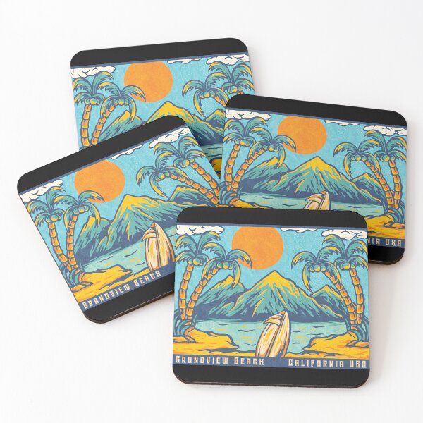Item preview, Grandview Beach Palm Mountains designed and sold by LanikaiBeach.