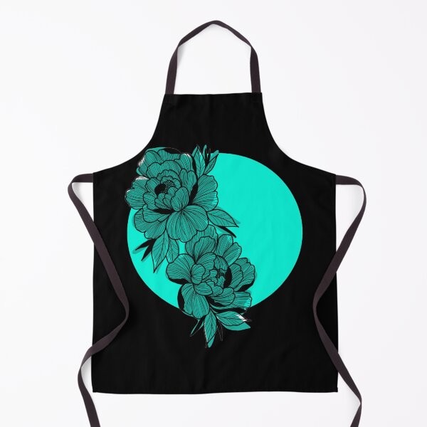 Item preview, turquoise organic flowers designed and sold by ViviCampos.