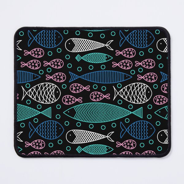 Item preview, Simple fishes pattern on black background designed and sold by Irenajh87.