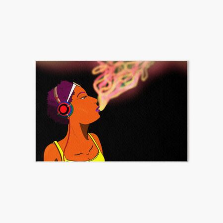 Blow smoke Art Board Print