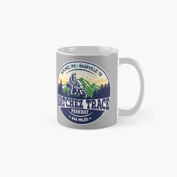 Item preview, Natchez Trace Parkway USA Motorcycle Sticker T-Shirt 01 designed and sold by OuterShellUK.