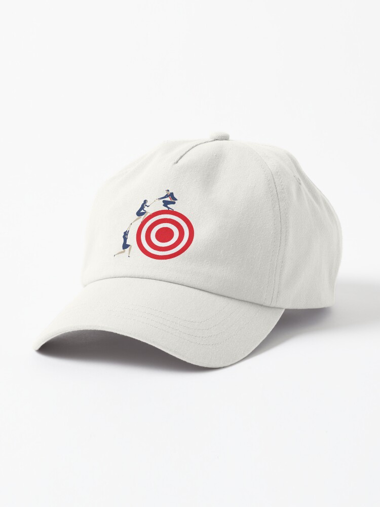 Red and white hat target discount