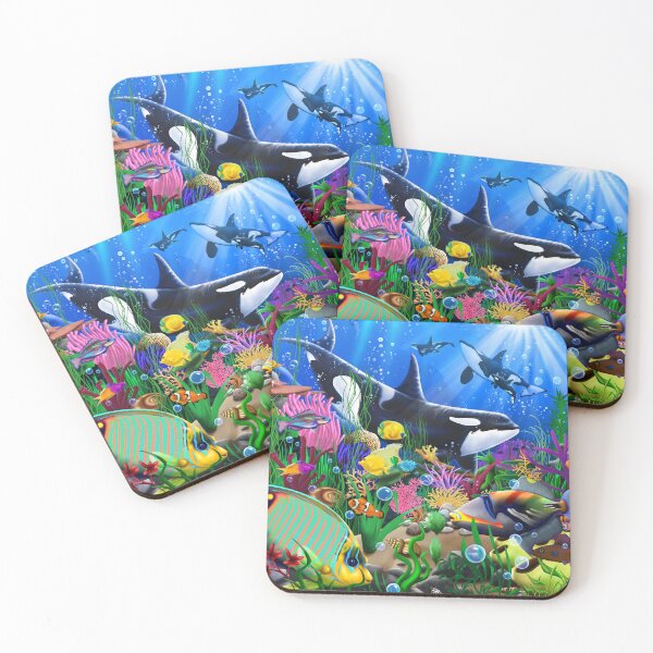 Item preview, Orca's Tropical Reef designed and sold by GeraldNewtonArt.