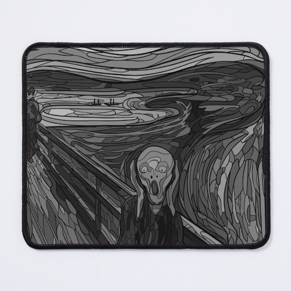 Item preview, Re-Work of The Scream (Black and White) designed and sold by doodleeightytwo.