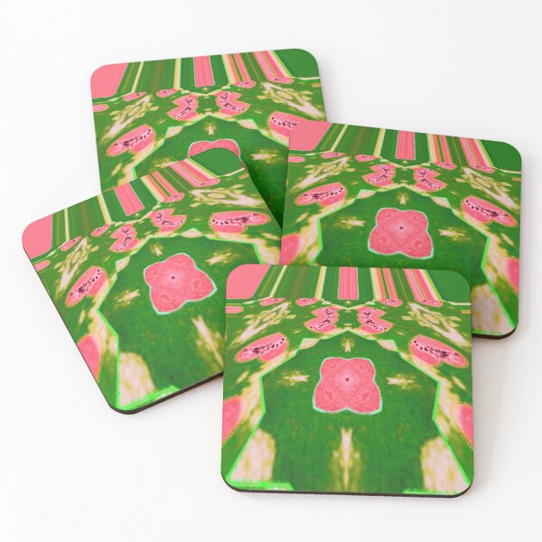 Item preview, ABSTRACT PAINTING WATERMELON GEOMETRIC ART FANTASY. designed and sold by Ralek.