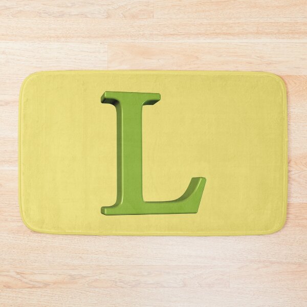 Item preview, The Letter L Dimensional Green on Yellow 5748 designed and sold by Art in My Loft.