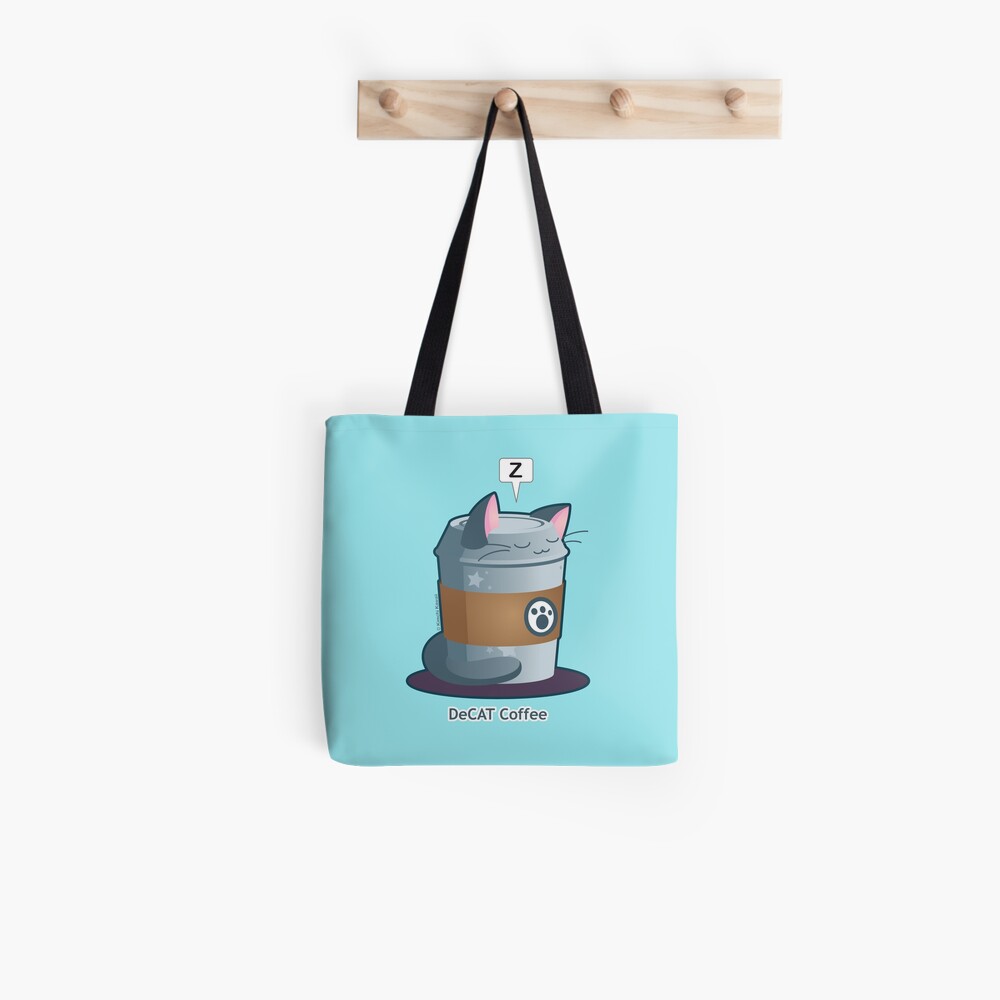 Cute Cat Coffee: Decaff Cat Tote Bag