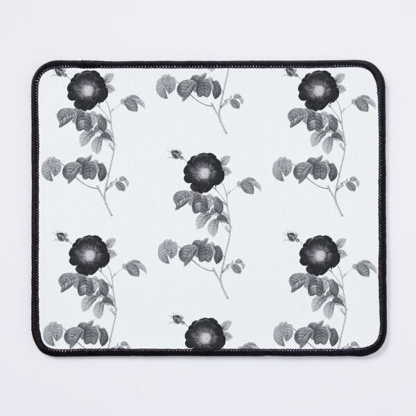 Item preview, Simple Flowered French Rose Flower, Alternative Illustration - Grey and Black Rose designed and sold by DaphneKstudio .
