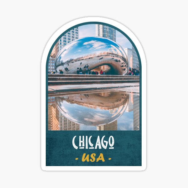 “Chicago Usa City” Sticker for Sale by PostersStickers | Redbubble