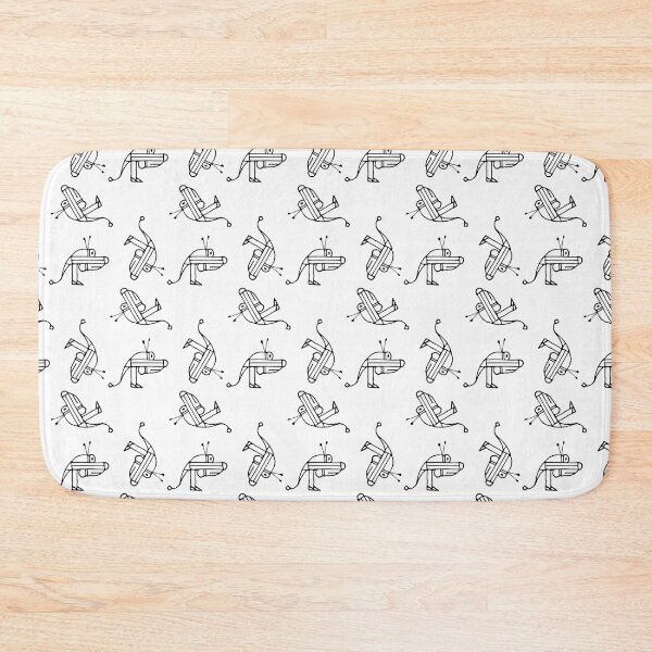 Item preview, Robot dog drawing motif pattern designed and sold by DFLC Prints.