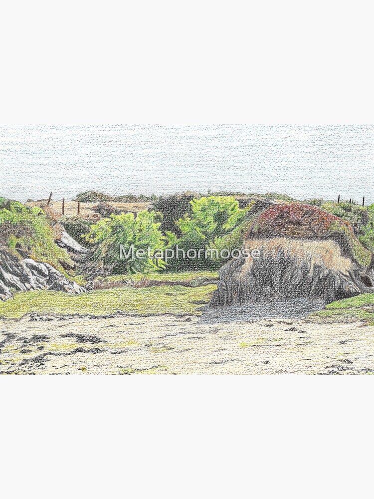 "Beach Head, Aberffraw" Poster for Sale by Metaphormoose Redbubble