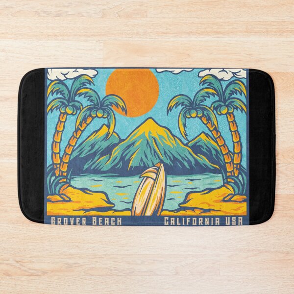 Item preview, Grover Beach Palm Mountains designed and sold by LanikaiBeach.