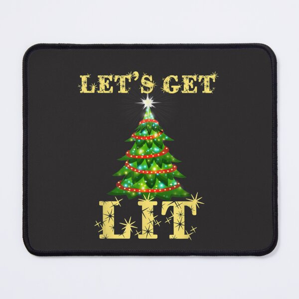 Item preview, Let's Get Lit Drinking Funny Christmas designed and sold by DarienGraham.