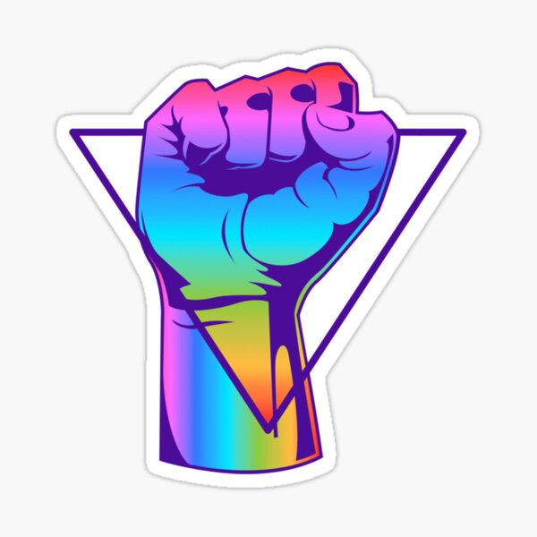 "Gay LGBT Gay Pride Resist Fist Gay Fist " Sticker for Sale by ...