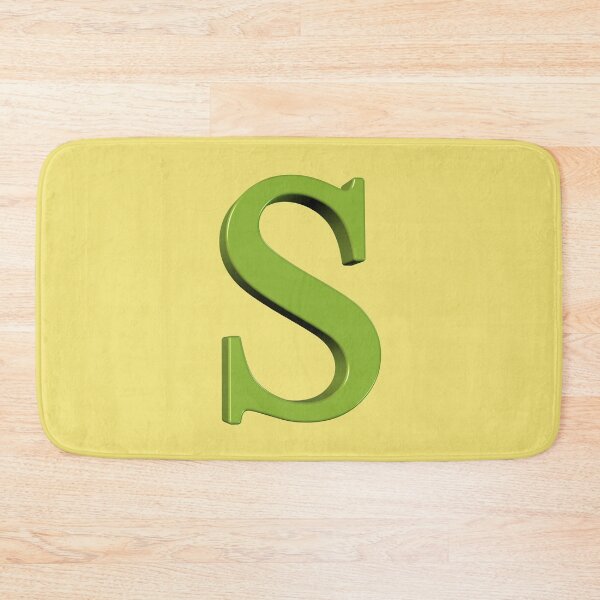 Item preview, The Letter S Dimensional Green on Yellow 5748 designed and sold by Art in My Loft.
