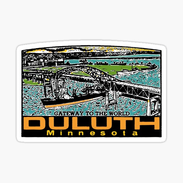 "Vintage Duluth Decal" Sticker for Sale by zsonn Redbubble