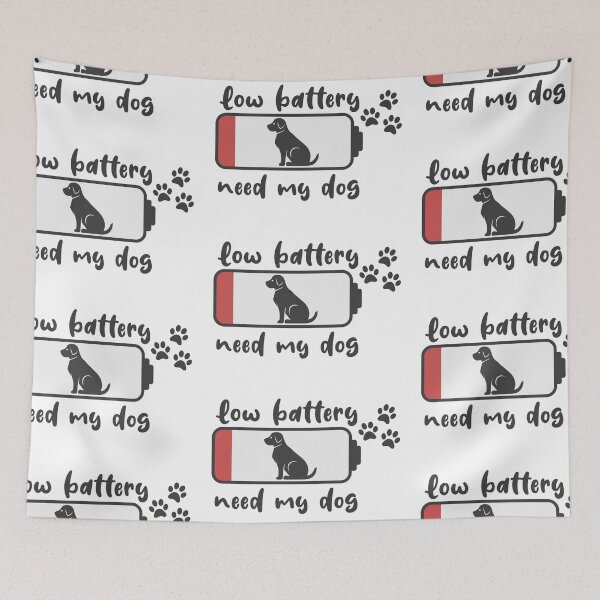 Item preview, Low battery - my dog needs it designed and sold by NoerdyundDoerty.