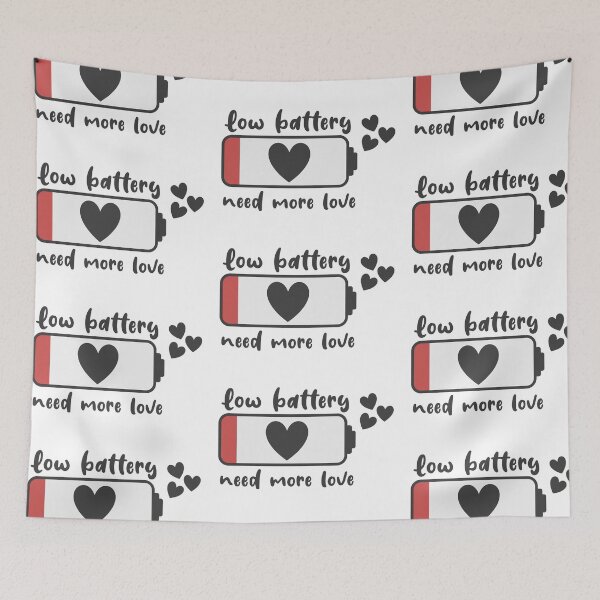 Item preview, Low battery - need more love designed and sold by NoerdyundDoerty.