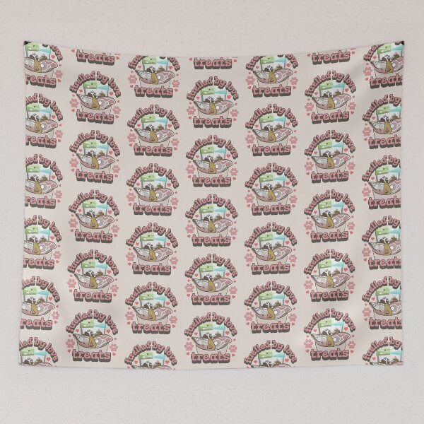 Item preview, Pink Fuelled By Love And Treats Fun Pet Cat Slogan UK Spelling designed and sold by TrulyEpoque.