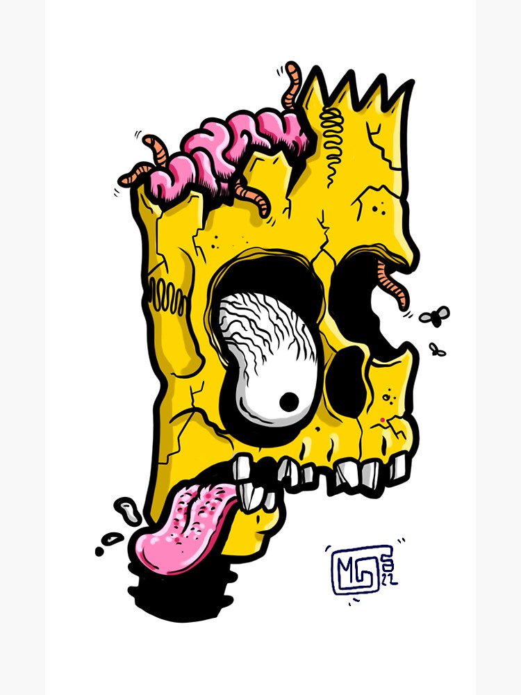 Sticker Bart Art Board Print for Sale by Stre1f