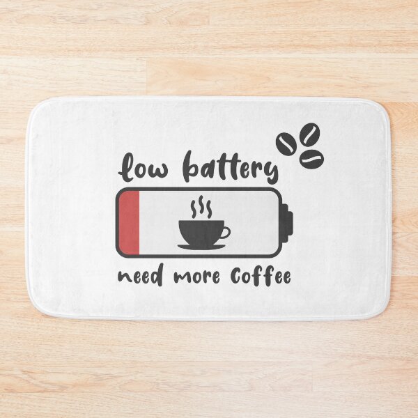 Item preview, Low battery - need more coffee designed and sold by NoerdyundDoerty.