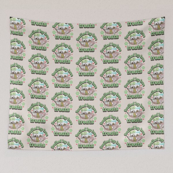 Item preview, Green Fuelled By Love And Treats Fun Pet Cat Slogan UK Spelling designed and sold by TrulyEpoque.