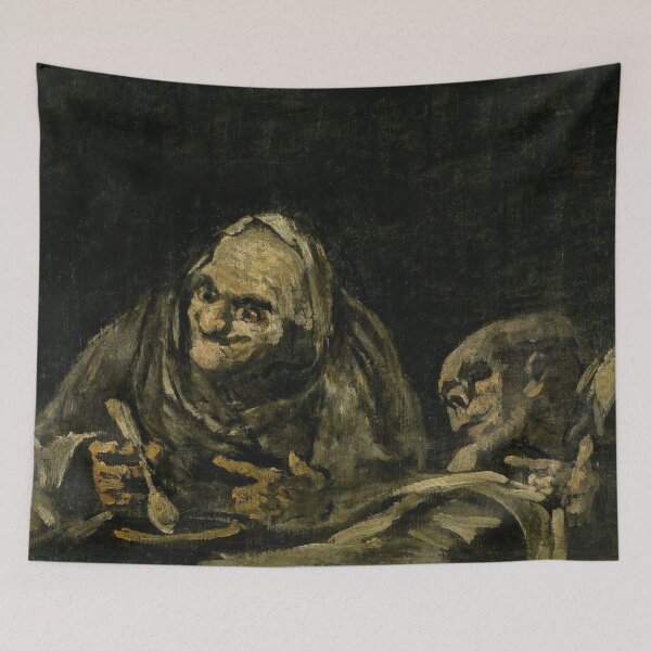 Item preview, Dos viejos comiendo Two Old People Eating - Francisco de Goya  designed and sold by Vintage Designs +.