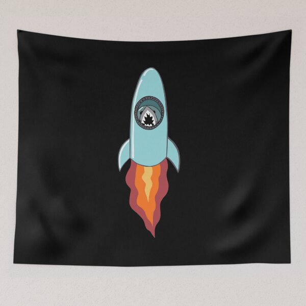 Item preview, Rocketship Shark designed and sold by Quick Brown Fox Canada.