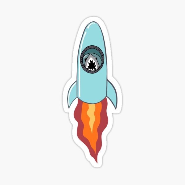 Item preview, Rocketship Shark designed and sold by Quick Brown Fox Canada.