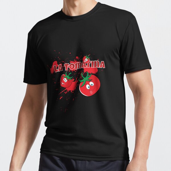 Cartoon La Tomatina Shocked Tomato' Unisex Premium T-Shirt