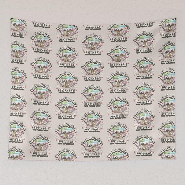 Item preview, Fueled By Love And Treats Fun Pet Cat Slogan US Spelling designed and sold by TrulyEpoque.