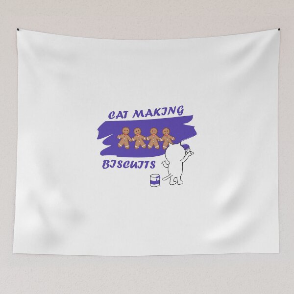 Item preview, cat making biscuits designed and sold by PaulGoldStore.