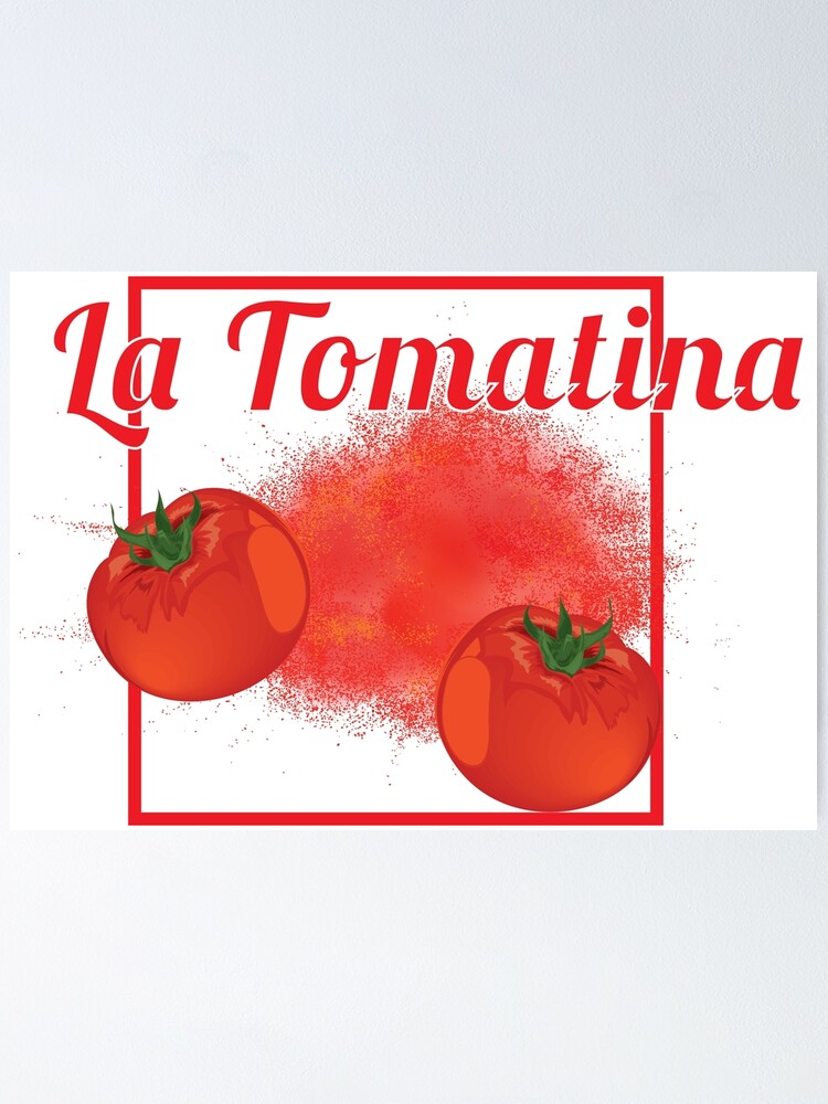 Cartoon La Tomatina Shocked Tomato' Unisex Premium T-Shirt