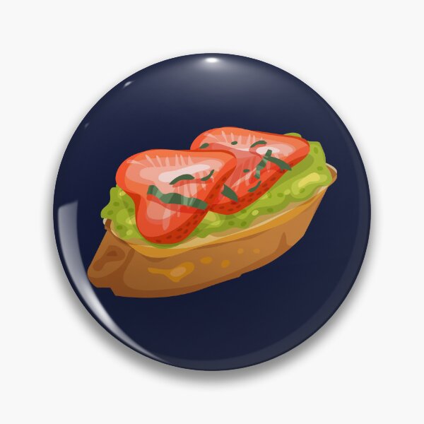 Item preview, Strawberry and Basil Bruschetta designed and sold by Alicia Chee.