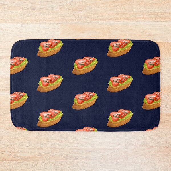 Item preview, Strawberry and Basil Bruschetta designed and sold by Alicia Chee.