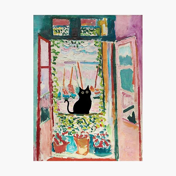 Painting Matisse Open Window Vintage Poster Photographic Print