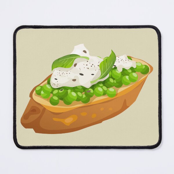 Item preview, Pea and Goat Cheese Bruschetta designed and sold by Alicia Chee.