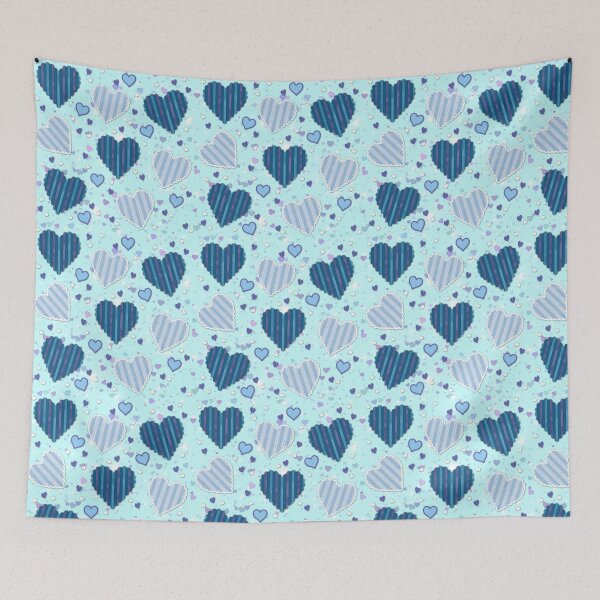 Item preview, Blue Heart Pattern  designed and sold by Jandsgraphics.