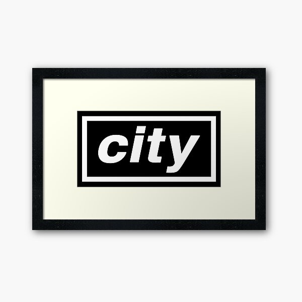 City - OASIS Band Tribute - MADE IN THE 90s Framed Art Print