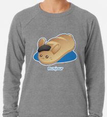 Bunjour - Cute French Bread Bunny Pun Lightweight Sweatshirt