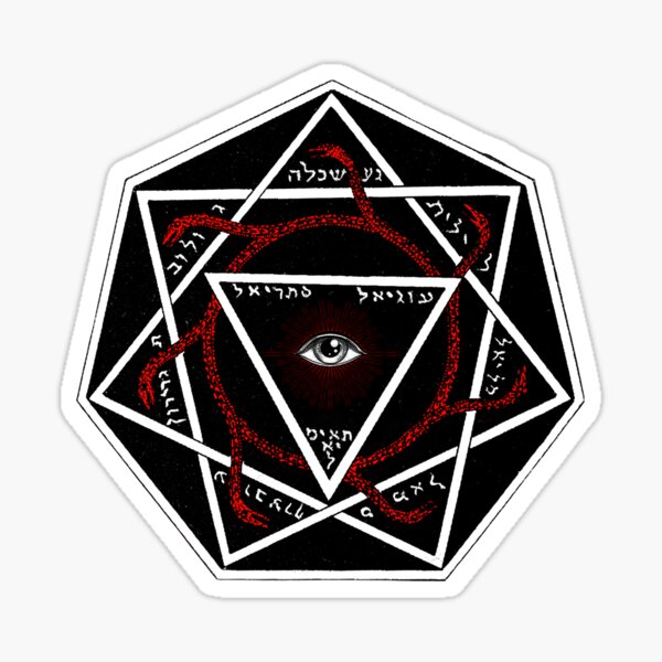 Item preview, Occult Heptagram ft. All Seeing Eye & Ouroboros  designed and sold by StandOutApparel.