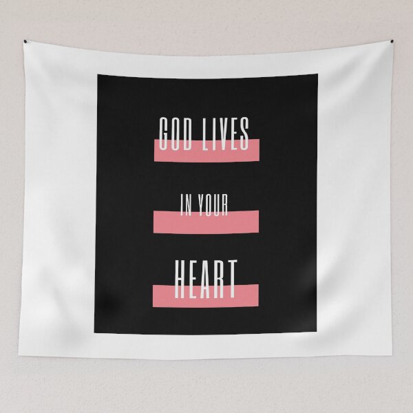 Item preview, God lives in your heart, Guard your heart quote, Proverbs 4:23 designed and sold by Isheshop.