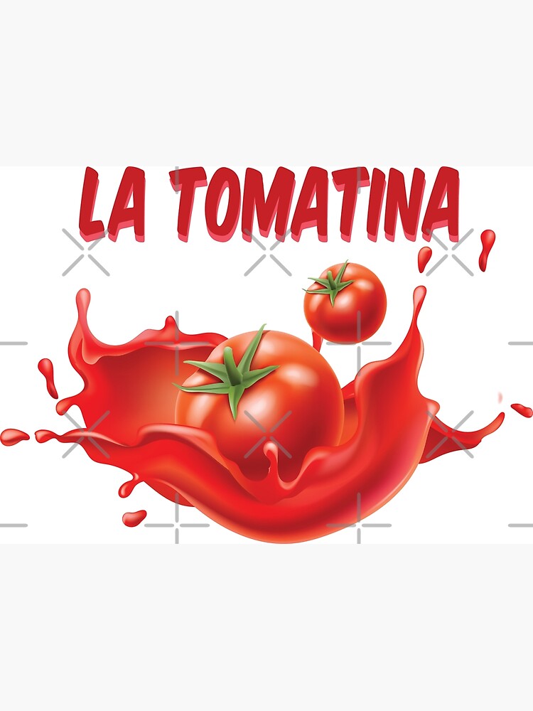 Cartoon La Tomatina Shocked Tomato' Unisex Premium T-Shirt