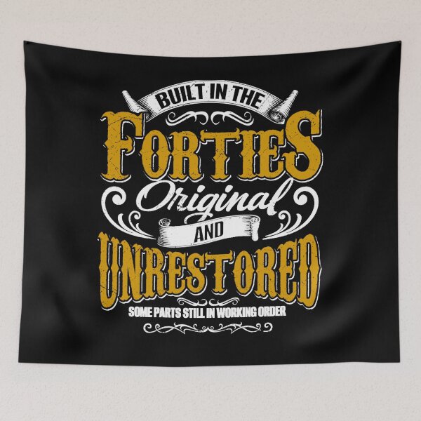 Item preview, Built In The 40s Forties Vintage Classic Funny 80th Birthday designed and sold by michellexkelly.
