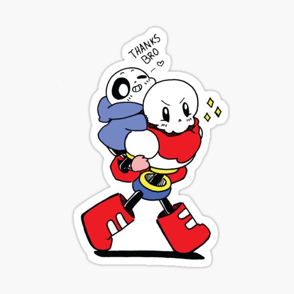 Underfell Papyrus Vinyl Sticker – Shannanigans Cafe