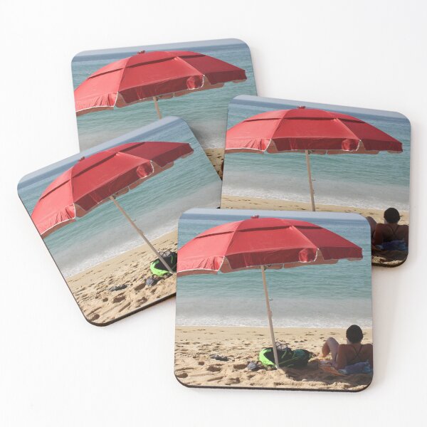 Item preview, Red Beach Umbrella designed and sold by Gravityx9.