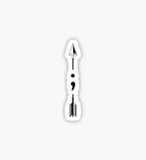 "semicolon 027" Sticker