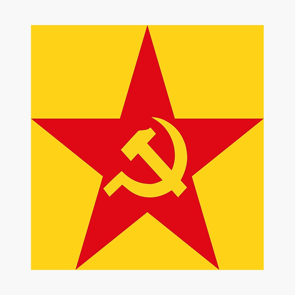 communist flag with star