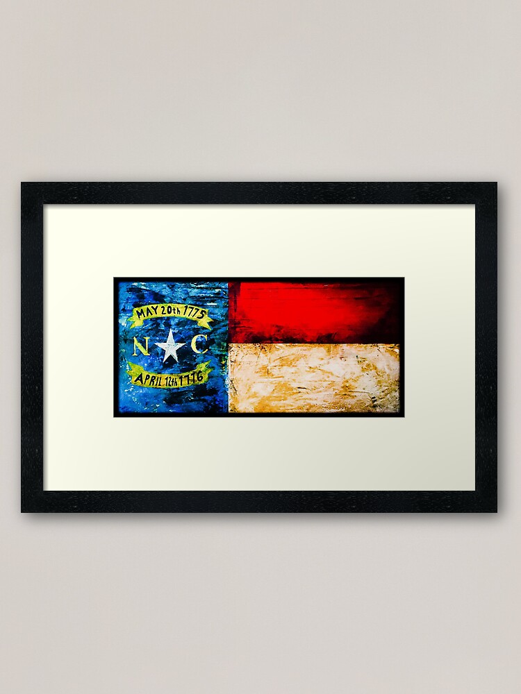 Alternate view of North Carolina Framed Art Print